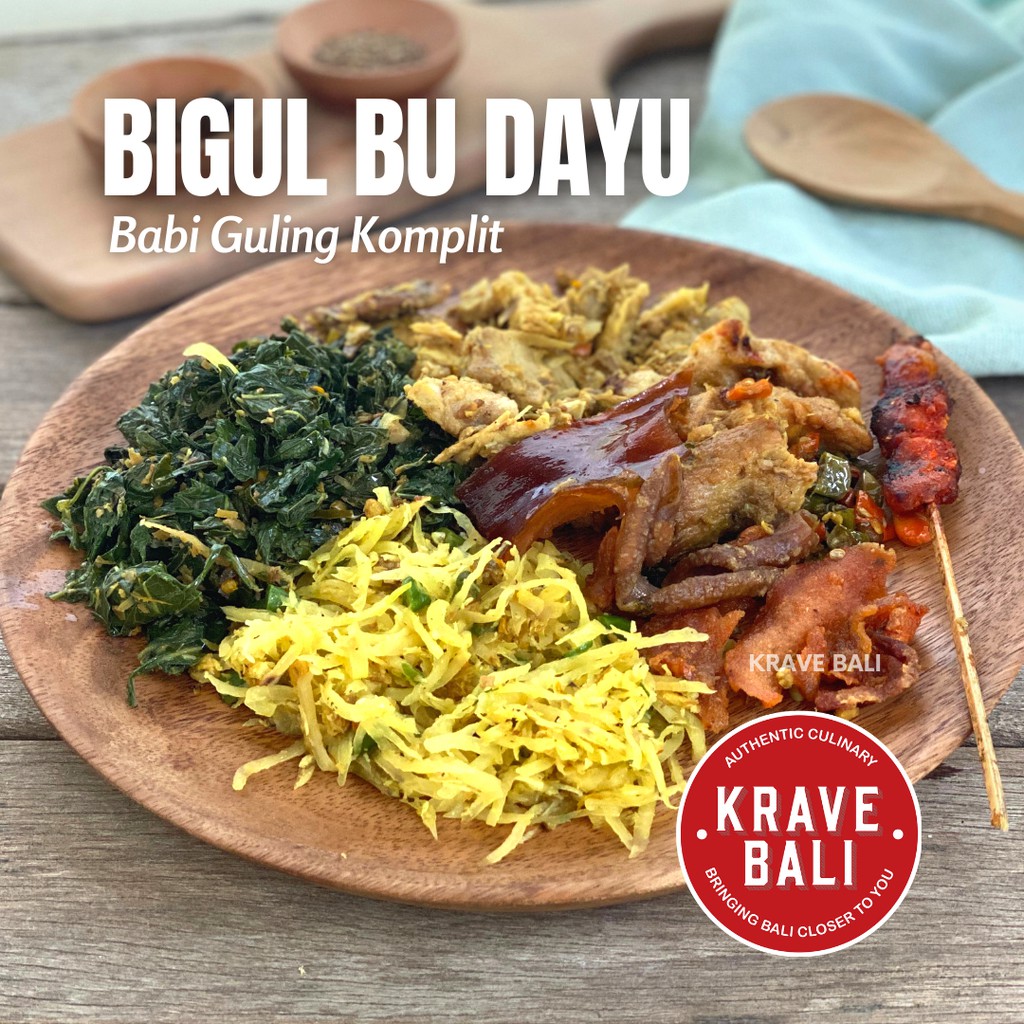 Bigul Bu Dayu Babi Guling Komplit 175 Gram - Makanan Khas Bali Asli - Krave Bali