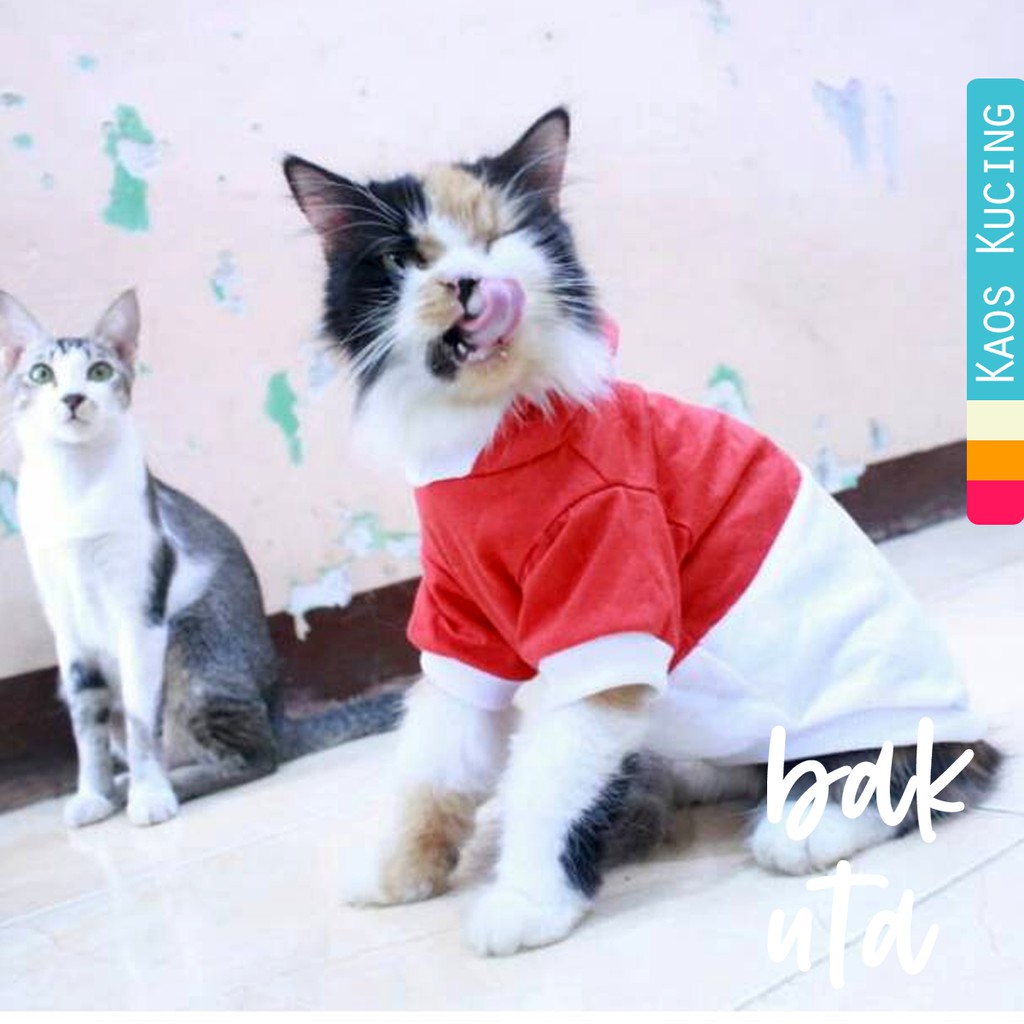 Kaos hoodie spesial 17-an merdeka / kaos hoodie murah untuk kucing dan anjing size S M L XL