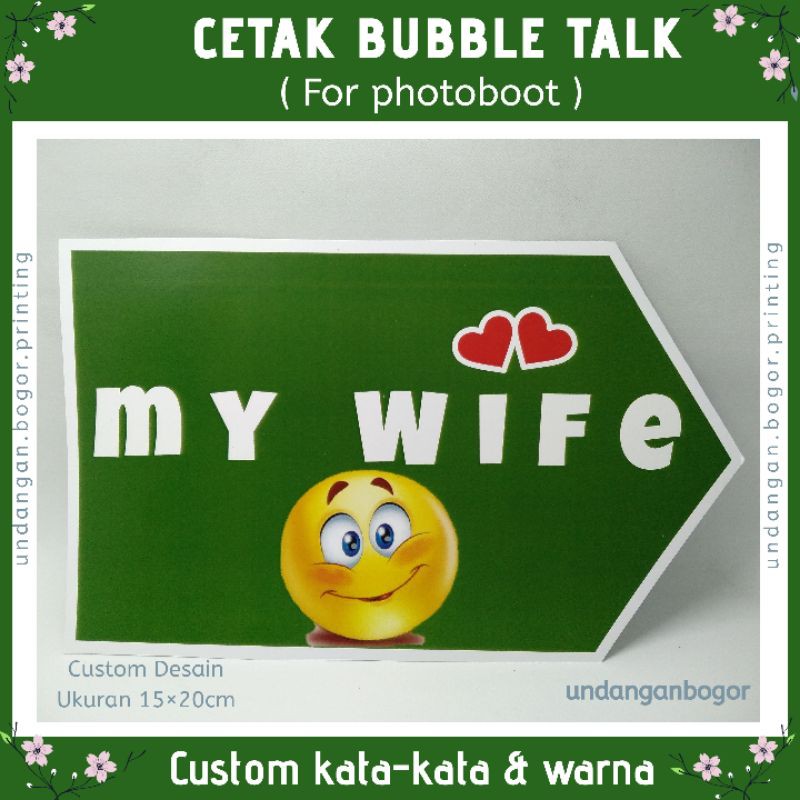 Bubble Talk Lucun / photoboot for wedding organizer