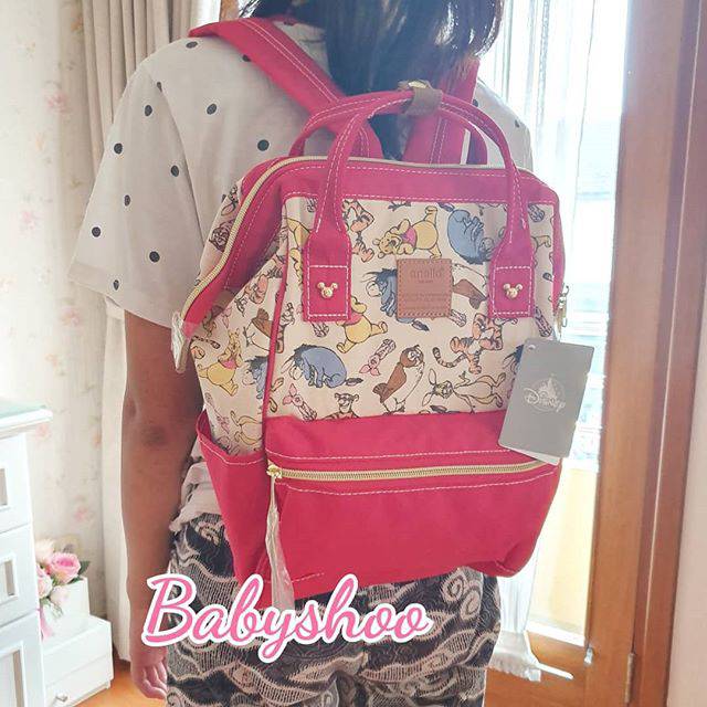 tas diaper tas bayi anello  pooh mickey original japan