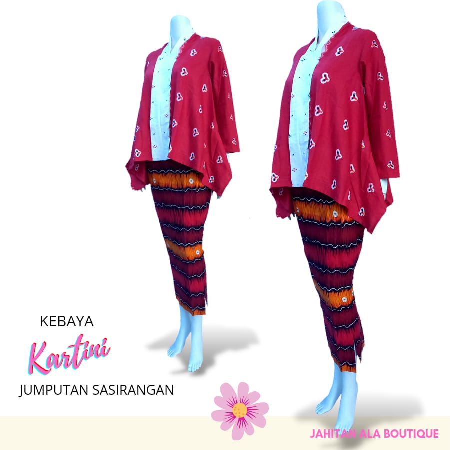 STELAN KEBAYA KARTINI JUMPUTAN SASIRANGAN Stelan Kebaya Kartinian Terbaru, Seragan Baju Kebaya Karti