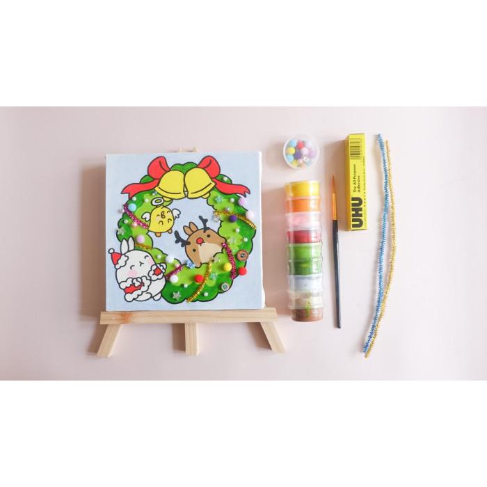 

Art / Christmas Molang Paint By Number/ Molang Art Set - Complete