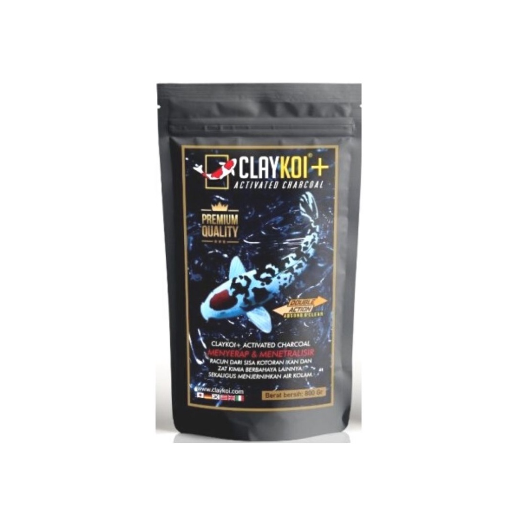 CLAYKOI HITAM 800 GR PREMIUM QUALITY CLAY KOI