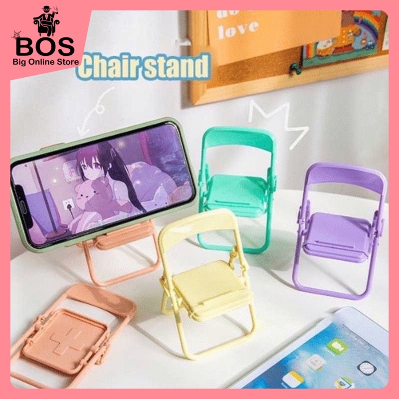 BOS - STAND HP KURSI MACARON | CHAIR SMALL HOLDER STANDING HANDPHONE MAKARON