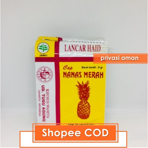 

5 PCS JAMU NANAS MERAH - JAMU UNTUK MELANCARKAN HAID