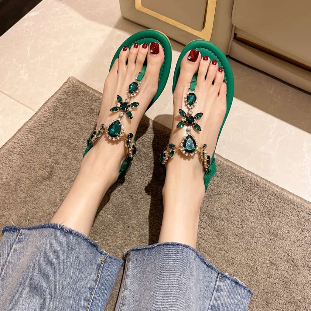 Sandal flat wanita dbltop Q12
