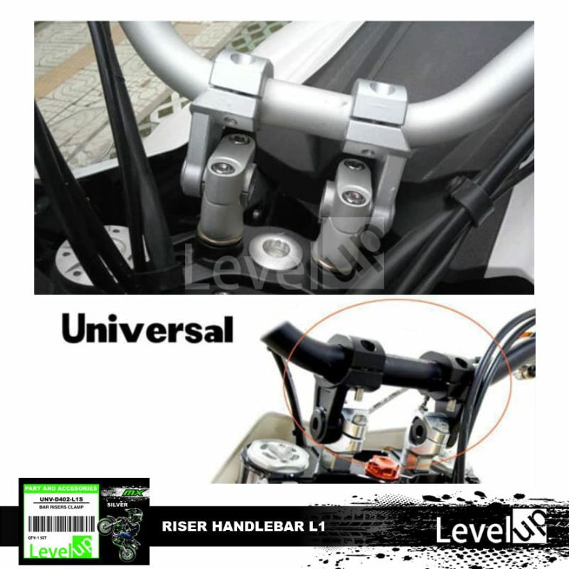 Level Up Pivot Riser Stang Tinggi - Riser Stang 22mm - 28mm - Riser Stang CRF/ KLX