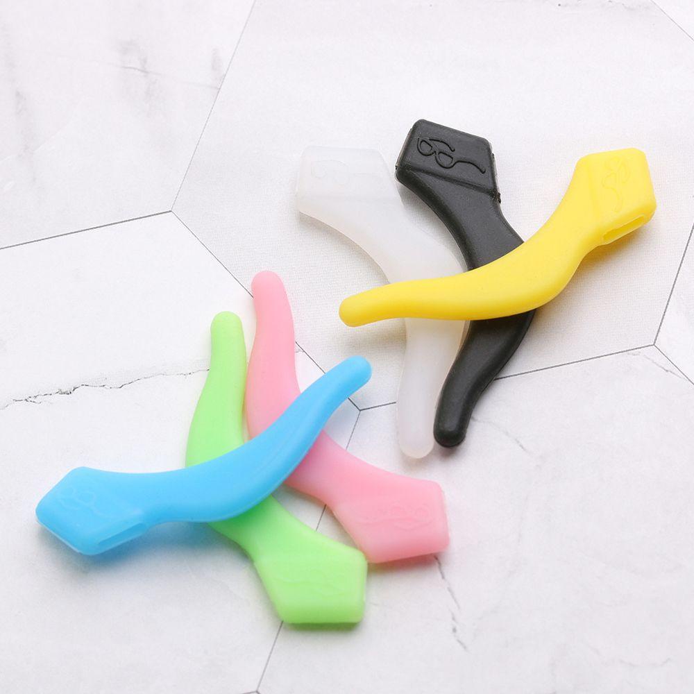 Wonder 2pasang Kait Telinga Kacamata Aksesoris Hook Grips Kacamata Anti Slip Lembut Ear Hook