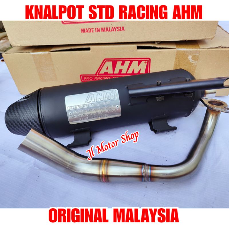 KNALPOT TSUKIGI STANDAR RACING MERK AHM UNTUK MOTOR AEROX 155 VARIO 125 150 AEROX PCX 150 NEW NMAX NEW LEXI ORIGINAL