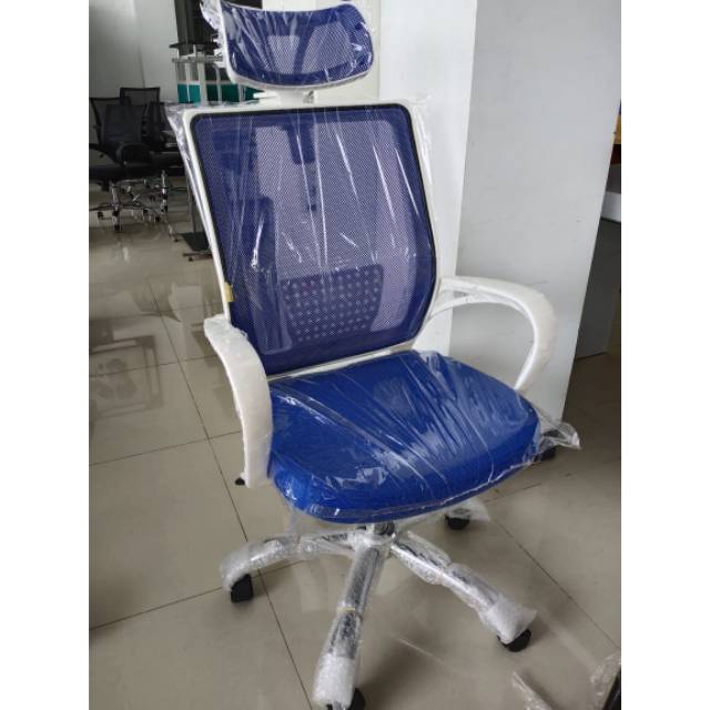  KURSI  KANTOR KURSI  JARING ERGONOMIC  TRAVI 1C WHITE DONATI 