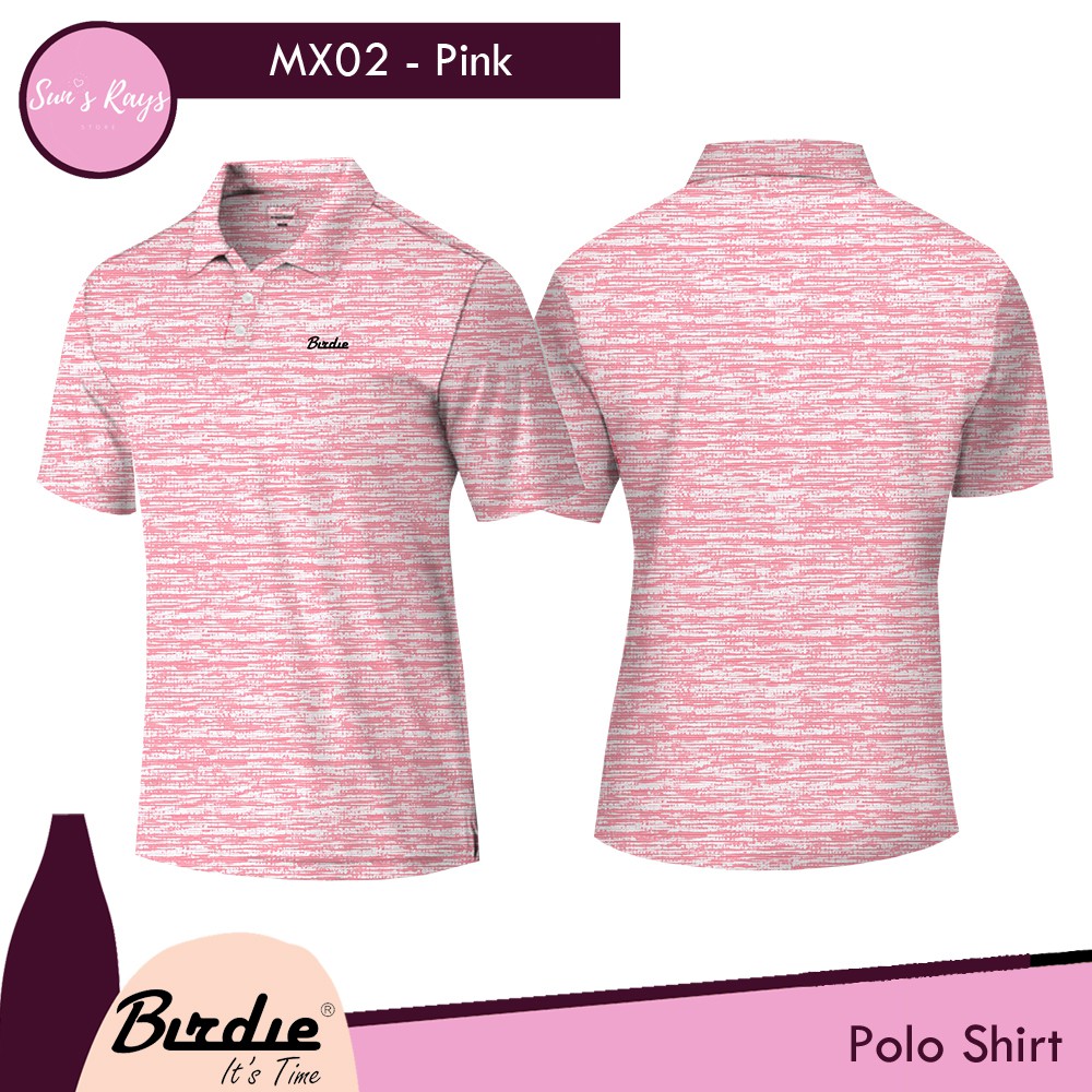 BIRDIE Matrix MX02 Golf Shirt Male Kaos Golf Polo Pria Kaos Olahraga Kaos Atasan Berkerah Polo Shirt