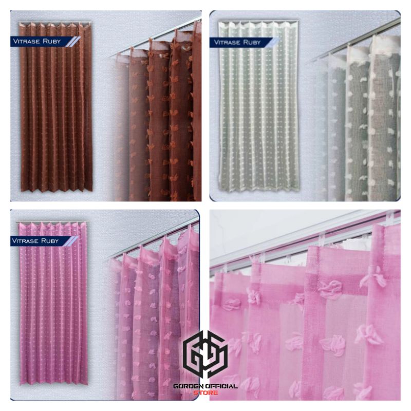VITRASE GORDEN/DALEMAN GORDEN/PURING GORDEN/SELAMBU GORDEN RUBI MODEL PLISKET