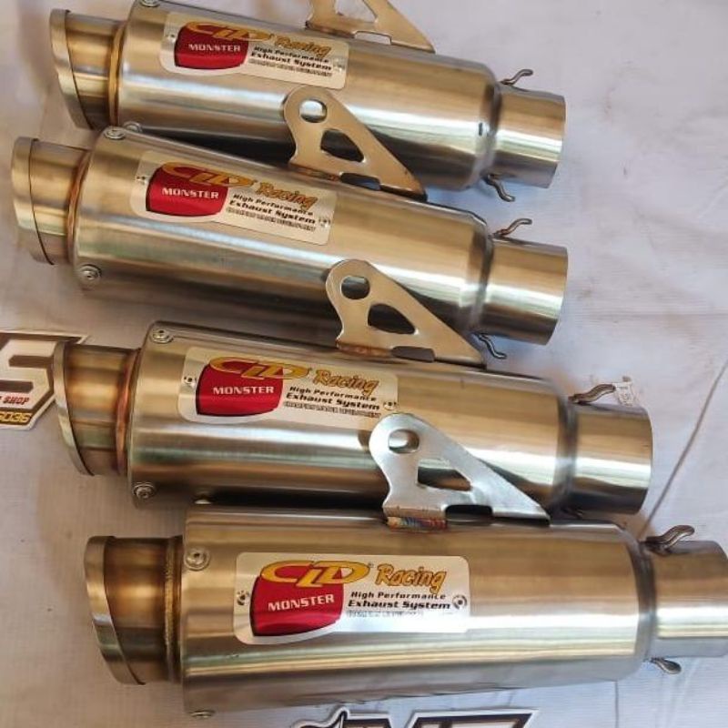 slincer Knalpot racing cld monster 20 cm inlet 50 mm tabung bukan silincer kompetisi ori original po