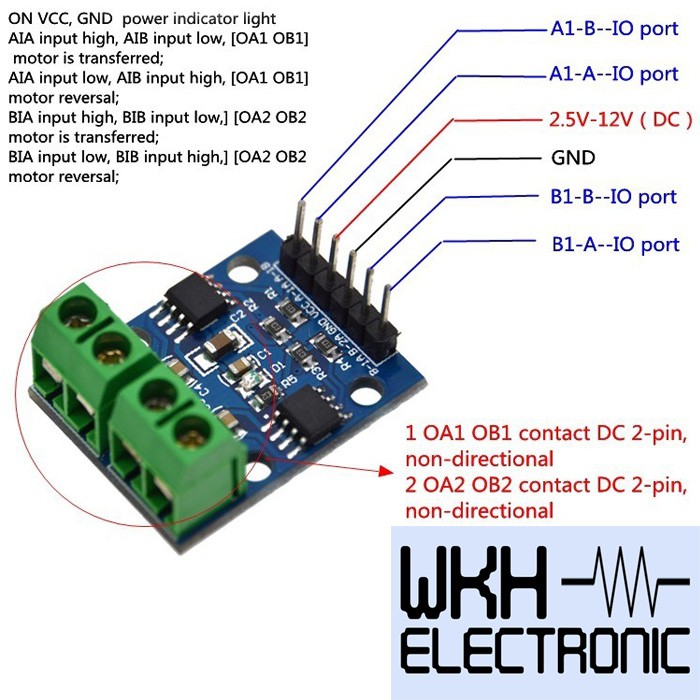 L9110S Hbridge Stepper Motor Dual DC motor Driver Module for Arduino