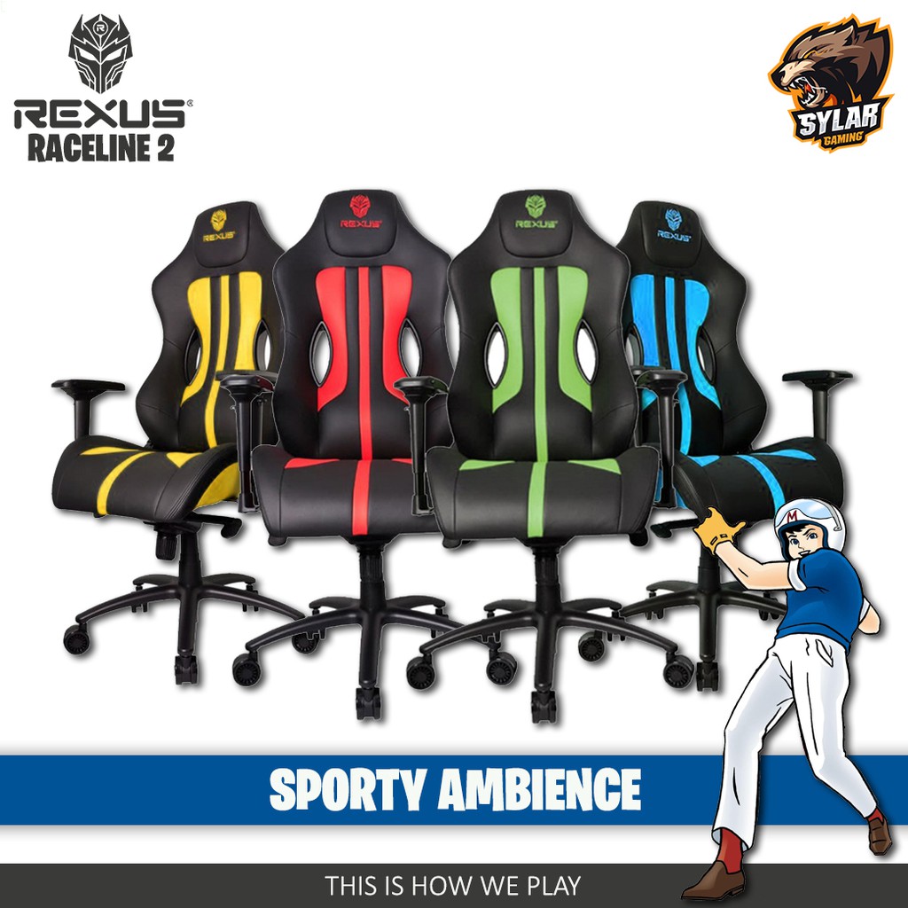 Rexus Raceline Rc2 Ultimate Gaming Chair Shopee Indonesia