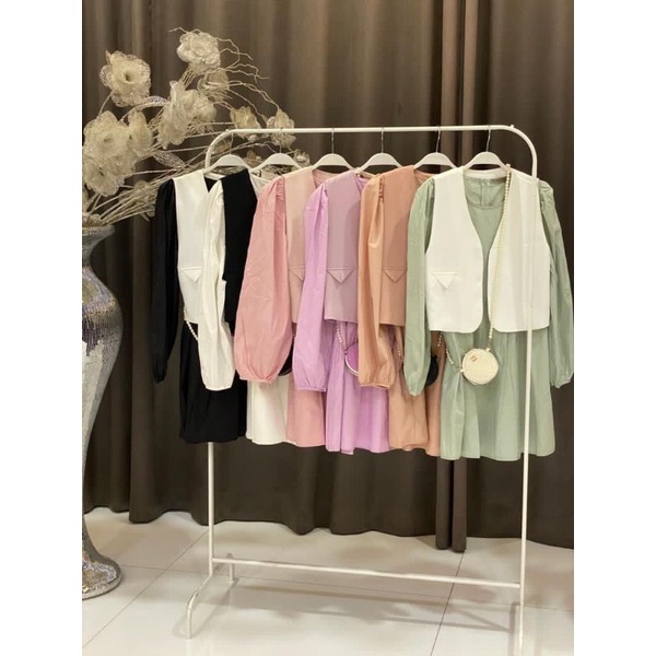 SET TUNIK ROMPI IMPORT BANGKOK BY VIVORIE HIJAB TERBARU KOREAN LOOK