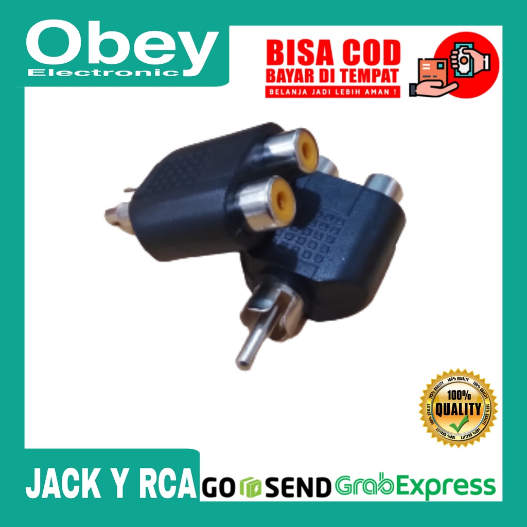 Jack RCA To 2 Cover RCA/Jack Y RCA/Cabang RCA