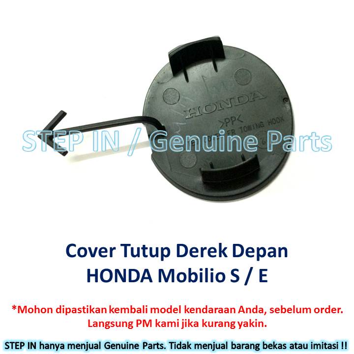 Tutup Derek Bemper DEPAN Cover Towing bumper Honda MOBILIO S/ E 2014 2015 2016 2017 2018 2019 2020 2