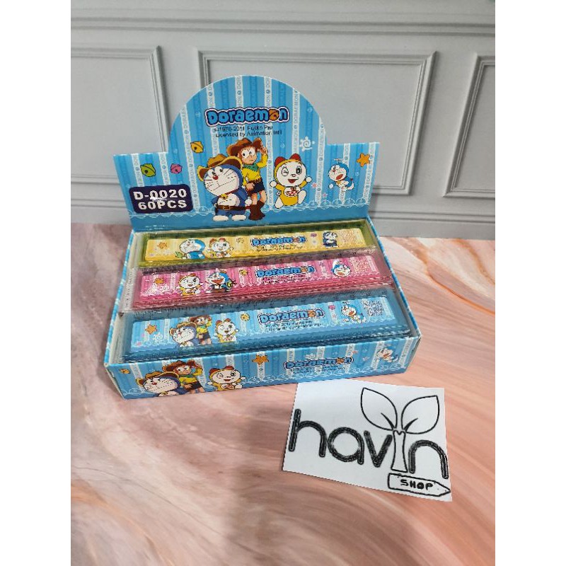 penggaris 15 cm BTS/garisan 15 cm/ruler 15 cm BT-21/mistar 15cm-DORAEMON