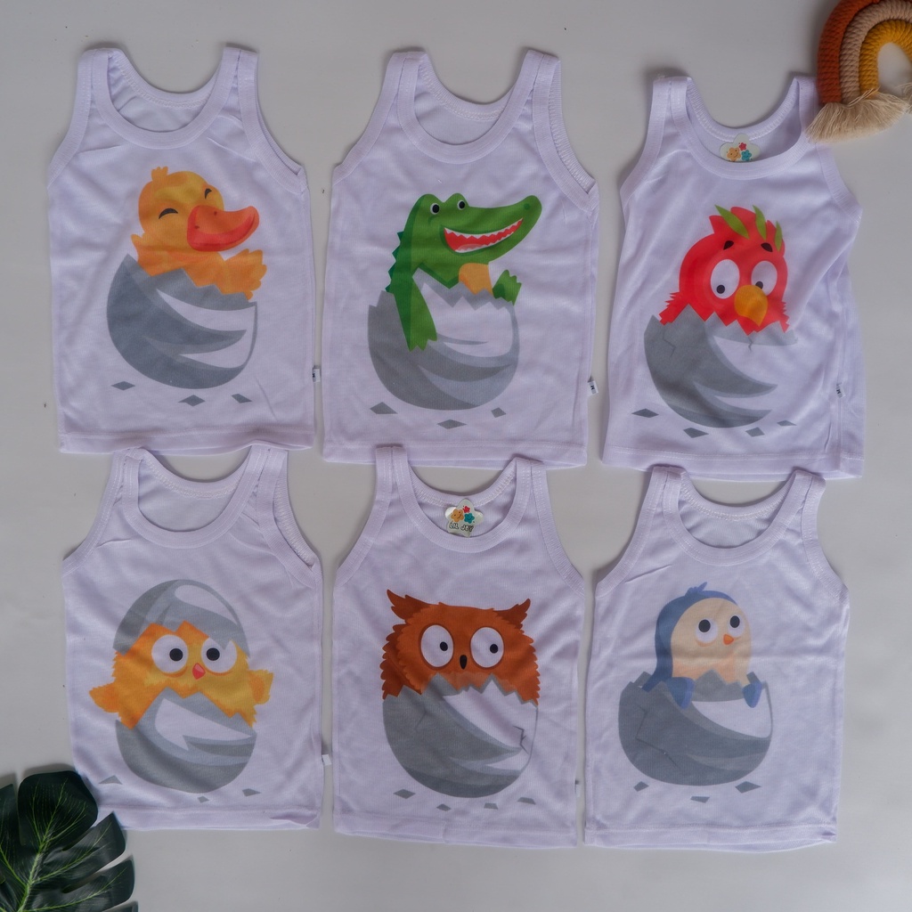 KAOS SINGLET MOTIF ANAK kaos dalam oblong anak laki2 dan perempuan