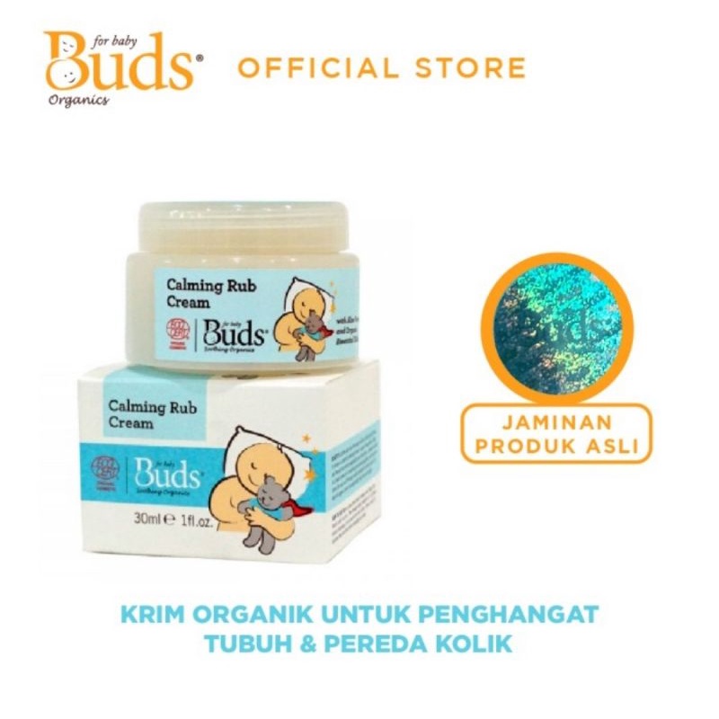 Buds Organics Calming Tummy Rub Cream - Krim Penghangat Pereda Kolik