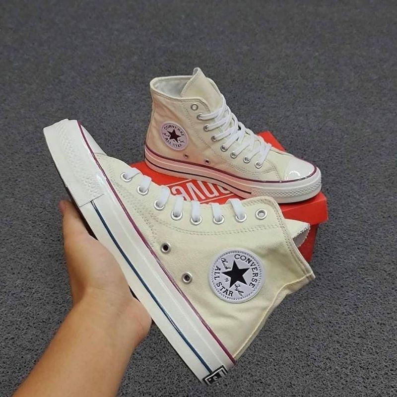Sepatu Converse 70s HIGH CREAM Premium/CONVERSE Pria Wanita