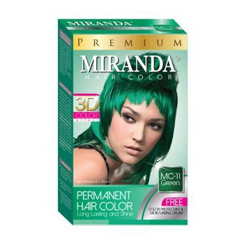 MIRANDA MC-11 GREEN hair color pewarna cat rambut natural