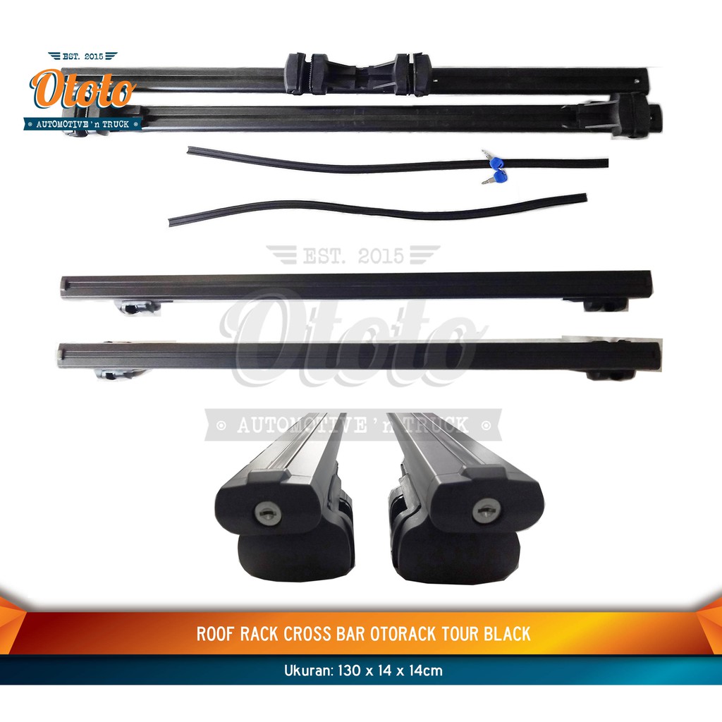 Jual Roof Rack CROSS BAR Otorack Tour Hitam - Rak Atas Atap | Shopee ...