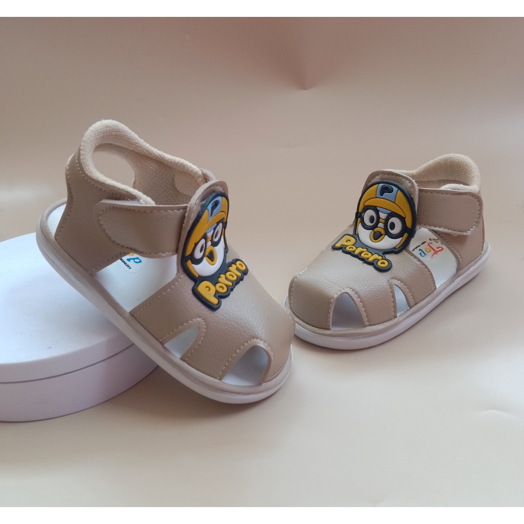 SEPATU SANDAL BUNYI USIA 1-3 TAHUN ANAK BAYI LAKI LAKI  / SEPATU SANDAL ANAK COWOK BALITA MURAH SANDAL BABY KEREN- SS-PORORO