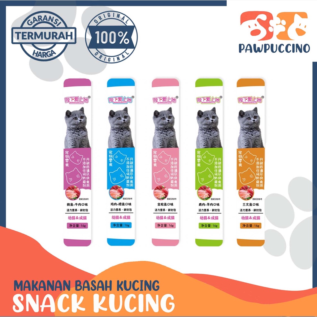 Snack Kucing Creamy Treats Makanan Basah Setara Meo Creamy Bio Creamy