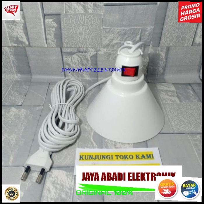 G562 ORIGINAL SAMBUNGAN LAMPU 5 METER SAKLAR KAP EXTENSION FITING E27 COLOKAN LAMP LED BOHLAM TIDUR BELAJAR SLEEP BULB TES COLOKAN STOP KONTAK LISTRIK SETRUM FITTING KEPITING Ada saklar nya on off sambungan rumah lampu saklar 5 meter colok colokan lamp bo