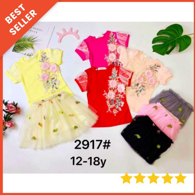 SETELAN ROK TUTU ANAK IMPORT PREMIUM 0-5 TAHUN / SETELAN ROK TUTU PESTA DRESS PESTA ANAK FLOWER / SETELAN BAJU PESTA ANAK CEWEK IMPORT ROK TUTU