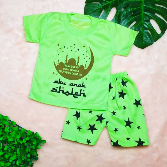 Pakaian Anak Laki-laki size 0-2tahun / Baju Setelan Anak Cowok / Baju Bayi / Baju ANAK SOLEH