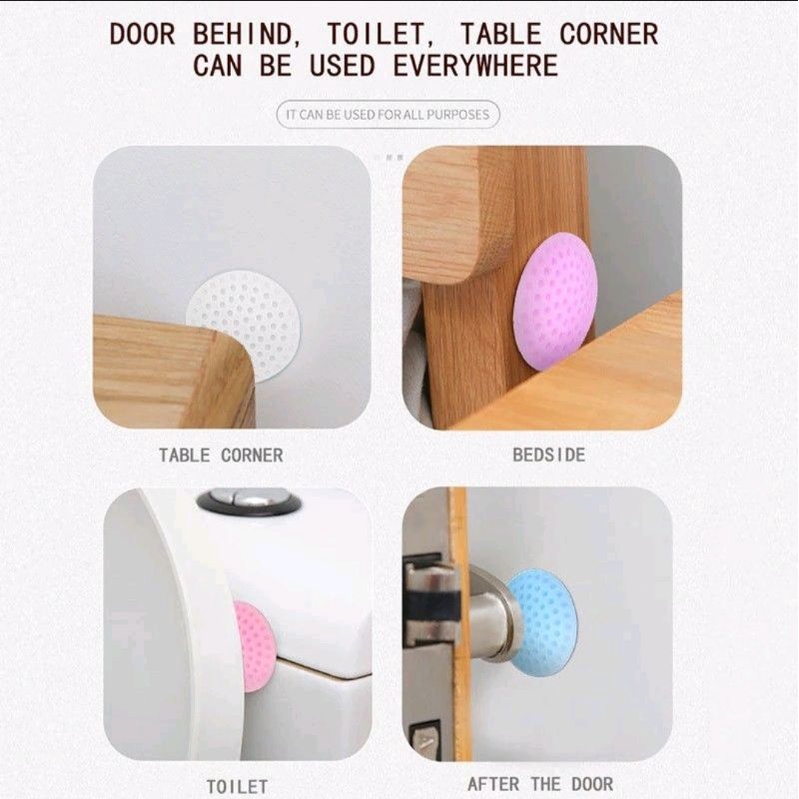 Karet Penahan Pintu Pengaman Benturan Handle Pintu Door Stopper Penahan Benturan Pintu Import Best Seller