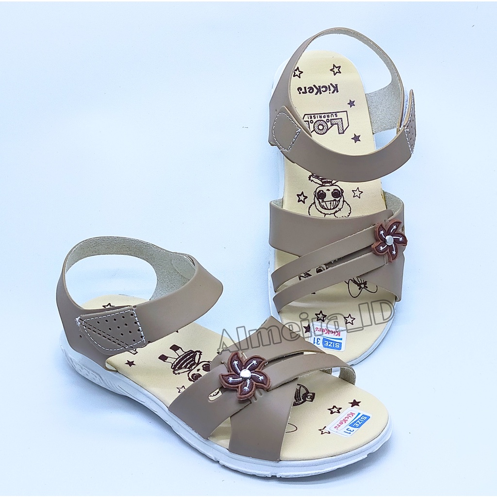 Sandal Anak Perempuan Slingback Kickers Terbaru | Sandal Anak Import | Sandal Anak Fashionable