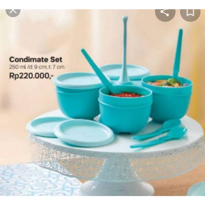 condimate set tuperware