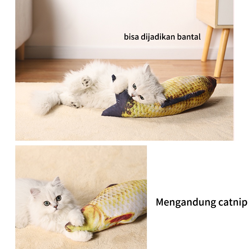 Catnip Ikan - Catmint Fish Mainan Kucing Cat Toys Gigitan Kucing Ikan