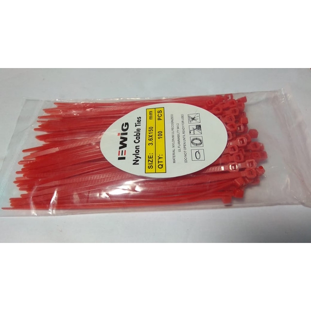 [DEV-9116] KABEL TIES WARNA 3.6MMX15CM MERAH