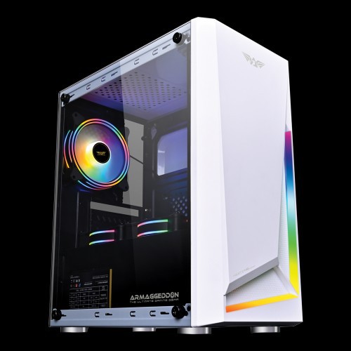 Armaggeddon Nimitz N5 Aurora White Gaming Casing PC