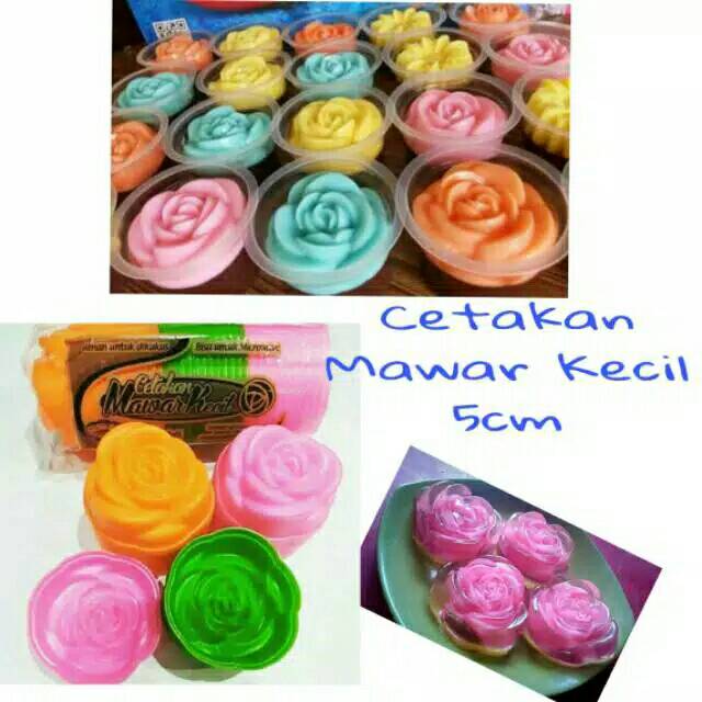 Cetakan Puding mawar kecil 5 cm