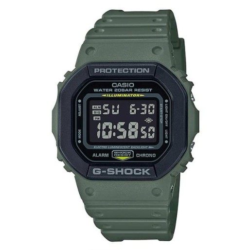 Casio G-Shock GShock DW-5610SU-3DR DW5610SU-3 Hijau Army Original