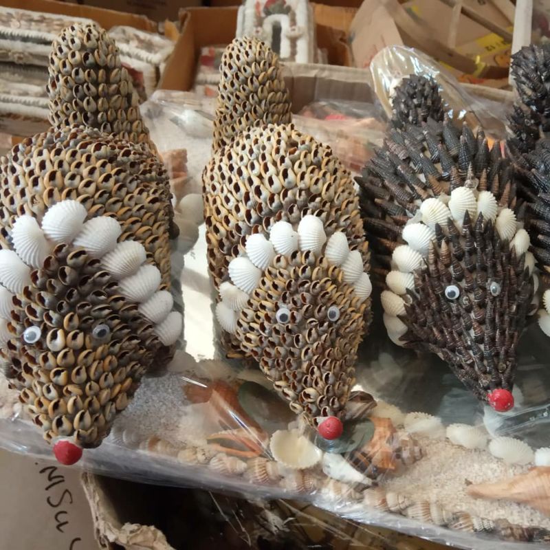 PROMO HIASAN PAJANGAN DEKORASI RUMAH LEBARAN. PRAKARYA KERAJINAN KULIT KERANG BENTUK teringgiling la