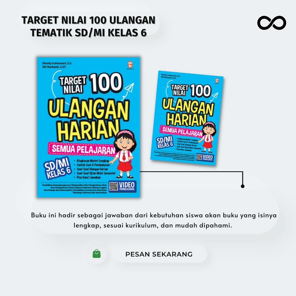 

TARGET NILAI 100 ULANGAN TEMATIK SD/MI KELAS 6 - Desi Damayanti