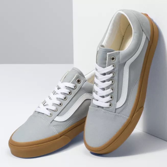 Sepatu Sneakers Pria Wanita Murah Sepatu Vans Oldskool Grey Murah