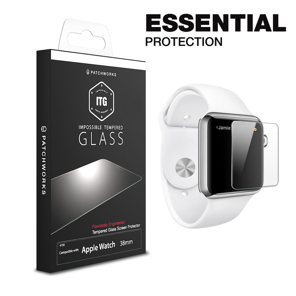 Patchworks tempered glass screen protector Apple watch 38mm