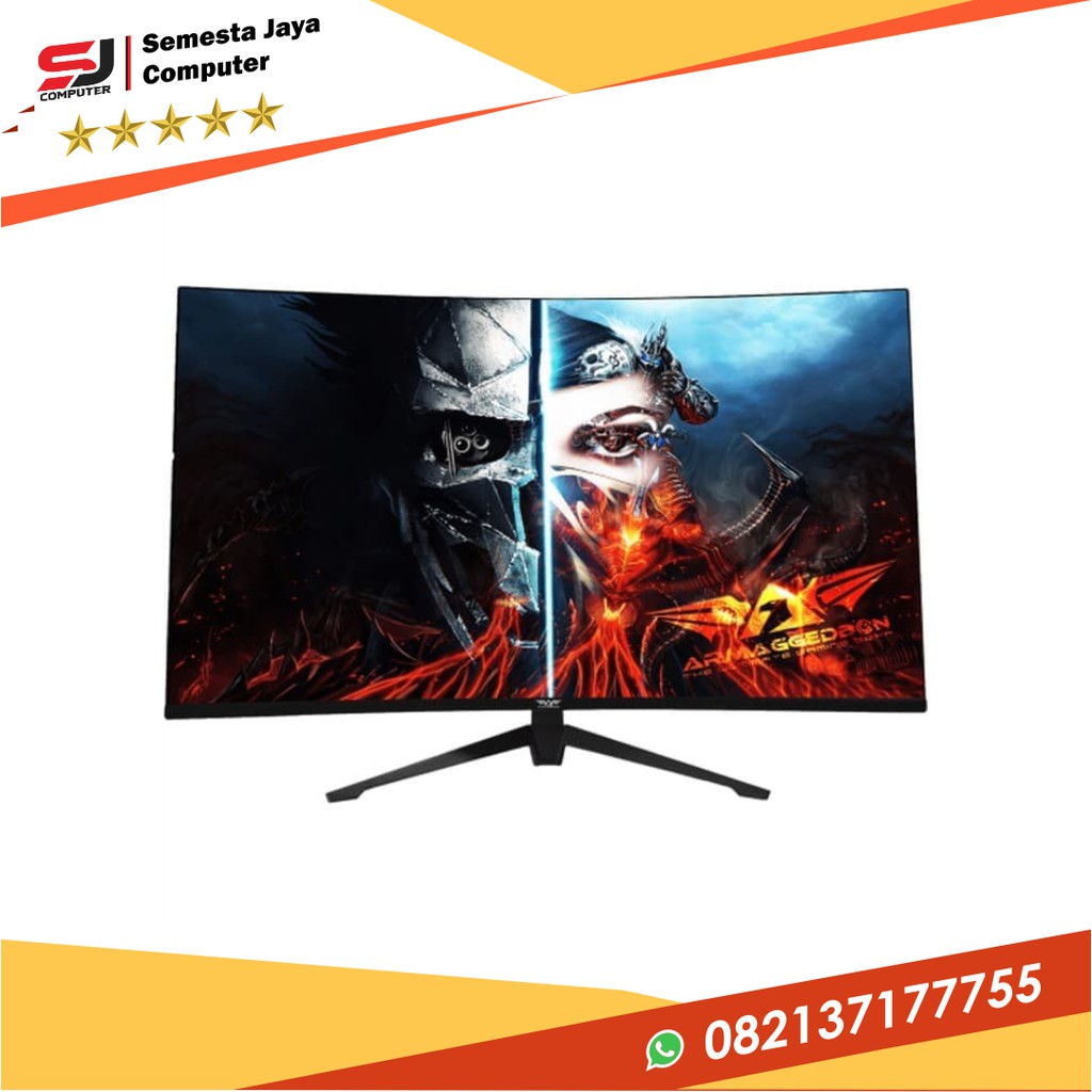 LED MONITOR GAMING ARMAGEDDON PIXEL+ XC32HD + STAND 32" FULL HD/CURVED/1MS/165HZ/INIFINITY ZERO BAZE