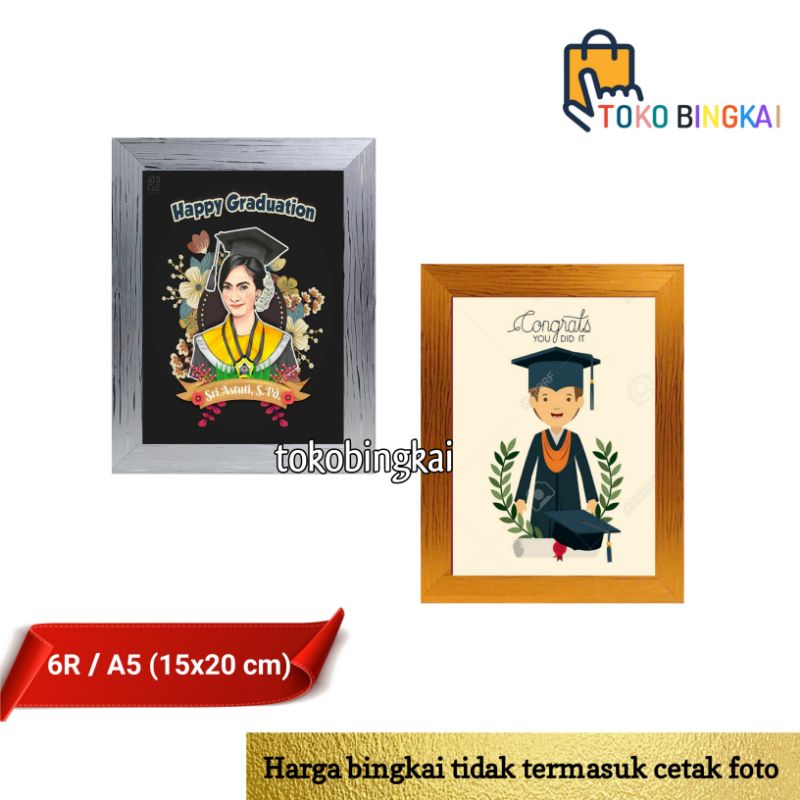 Bingkai A5 Bingkai Foto 6R Frame Foto 6R Pigura 6R 15x20 cm