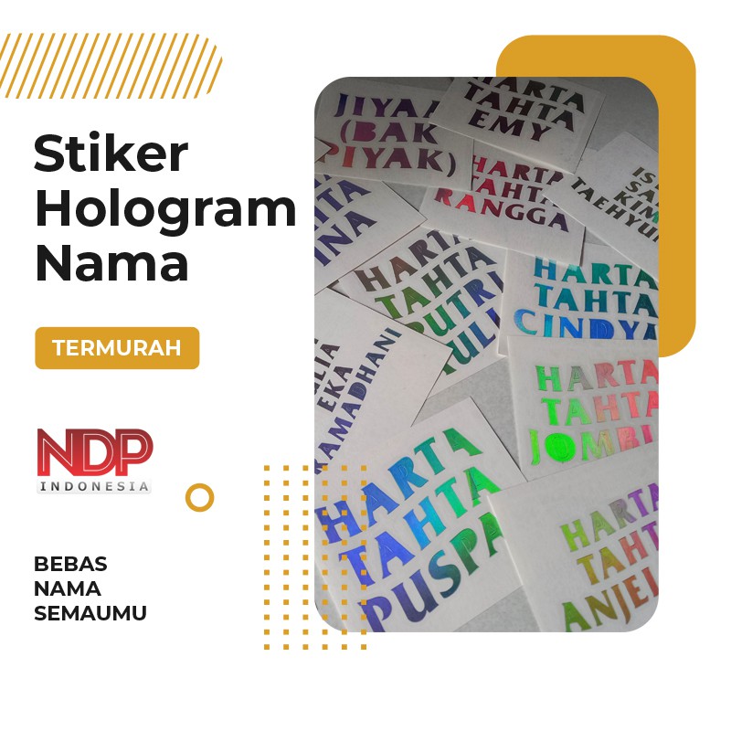 

STIKER HOLOGRAM NAMA, LOGO, HANGUL