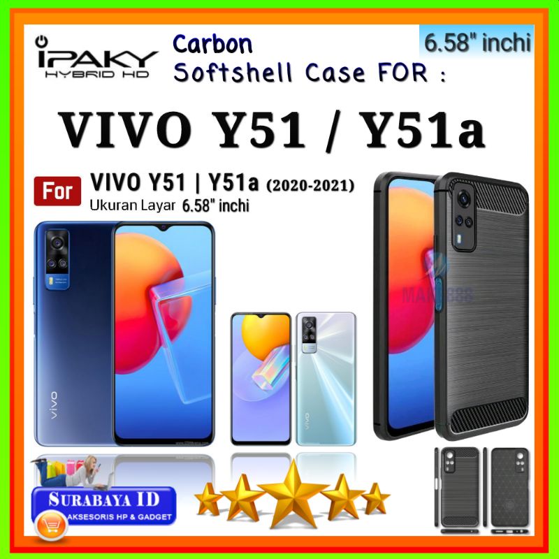Casing Case Vivo Y51 (2020) /Y51a (6.58"inchi) | Soft Case iPaky Vivo Y51/Vivo Y51a
