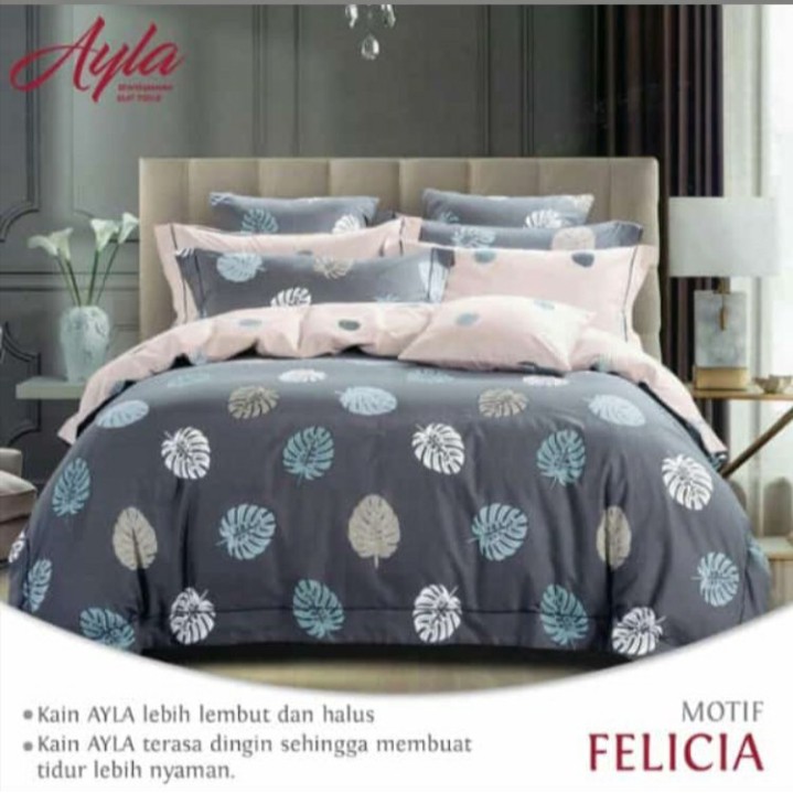 SPREI BIRU ESRA MURAH BERKUALITAS MOTIF ANAK DEWASA SEPRAI BUAH BUAHAN